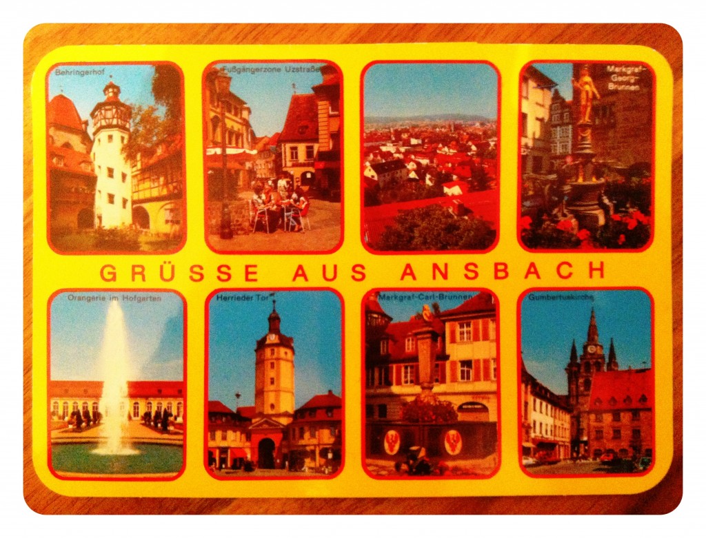 Vintage Ansbach Postcard